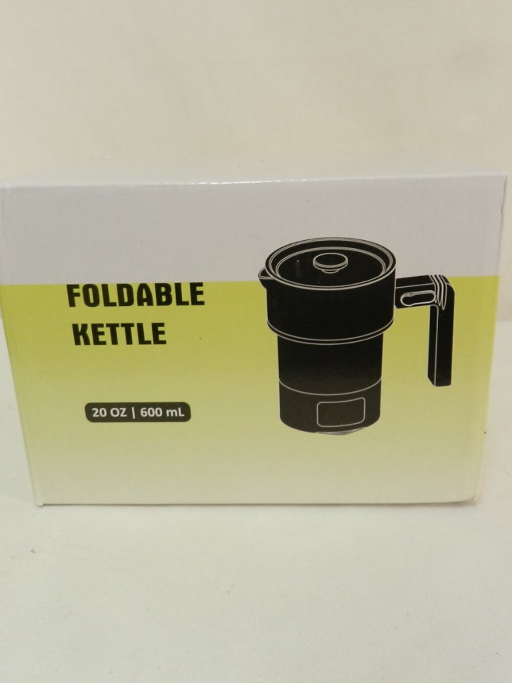 Travel Foldable Kettle 20 oz 600 watts Water Boiler Electric NEW NIB